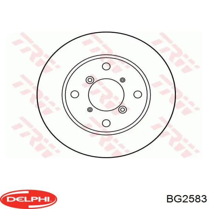 BG2583 Delphi диск гальмівний передній