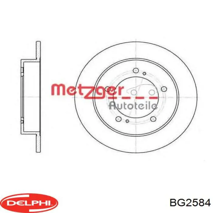 Купити BG2584 Delphi Ротор гальмівний