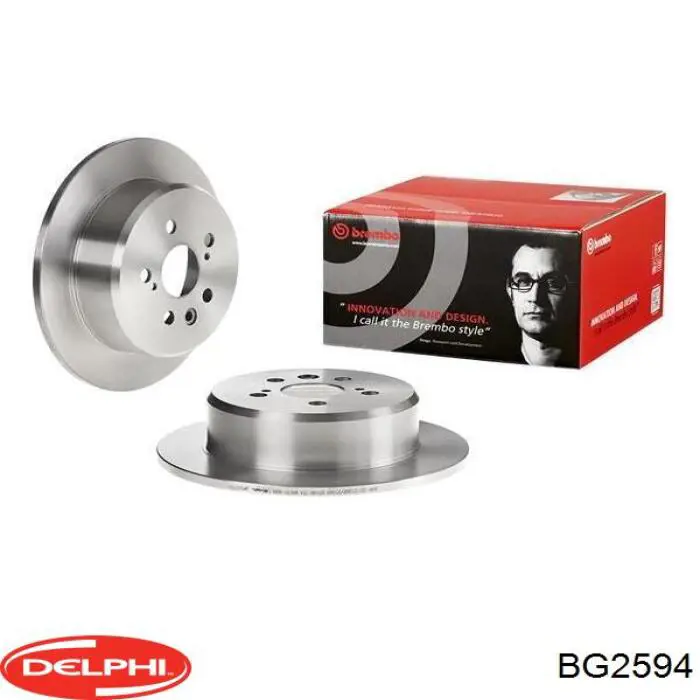 Диск гальмівний задній Delphi BG2594