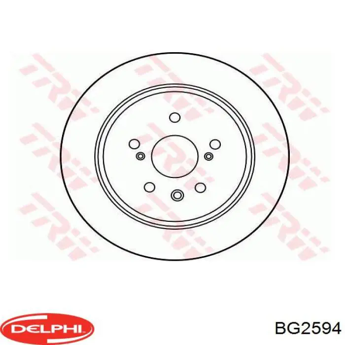 Задні дискові гальма Delphi BG2594 ціна, від 28.24 USD