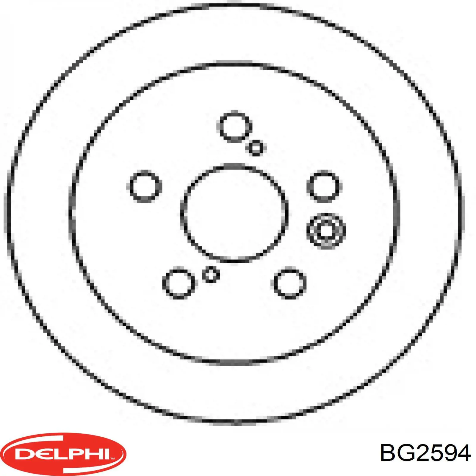 BG2594 Delphi Дискові гальма