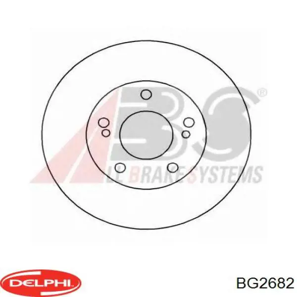 Диск переднього гальма Delphi BG2682 ціна, від 39.90 USD
