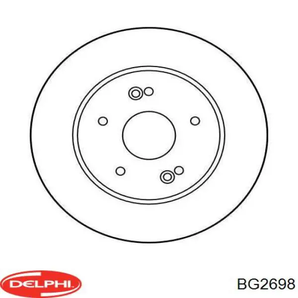 Купити BG2698 Delphi Диск заднього гальма