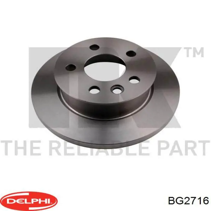 Диск гальмівний передній Delphi BG2716