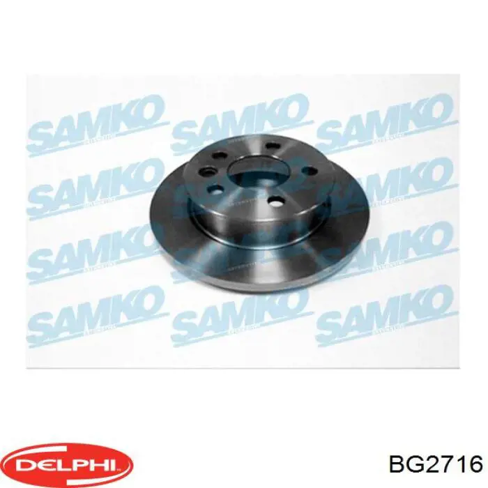 Диск переднього гальма Delphi BG2716 ціна, від 29.21 USD