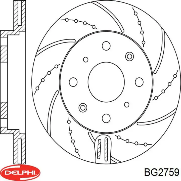 Купити BG2759 Delphi Ротор гальмівний