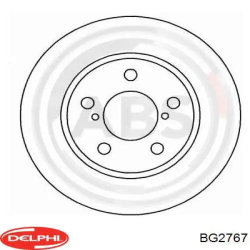 Диск переднього гальма Delphi BG2767 ціна, від 31.81 USD