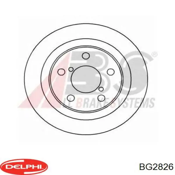 BG2826 Delphi диск гальмівний задній