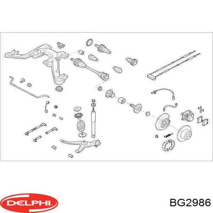 Гальмівні диски BG2986 Delphi