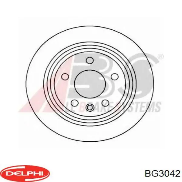 Купити BG3042 Delphi Диск заднього гальма