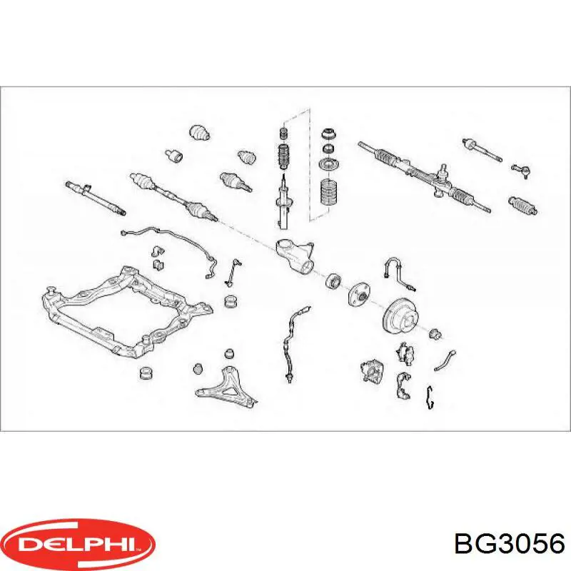 Диск переднього гальма Delphi BG3056 ціна, від 37.64 USD