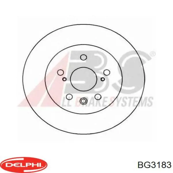 BG3183 Delphi диск гальмівний задній
