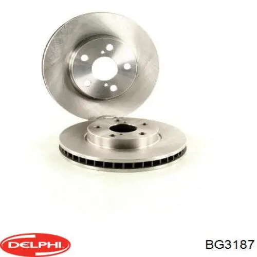 Диск переднього гальма Delphi BG3187 ціна, від 31.35 USD