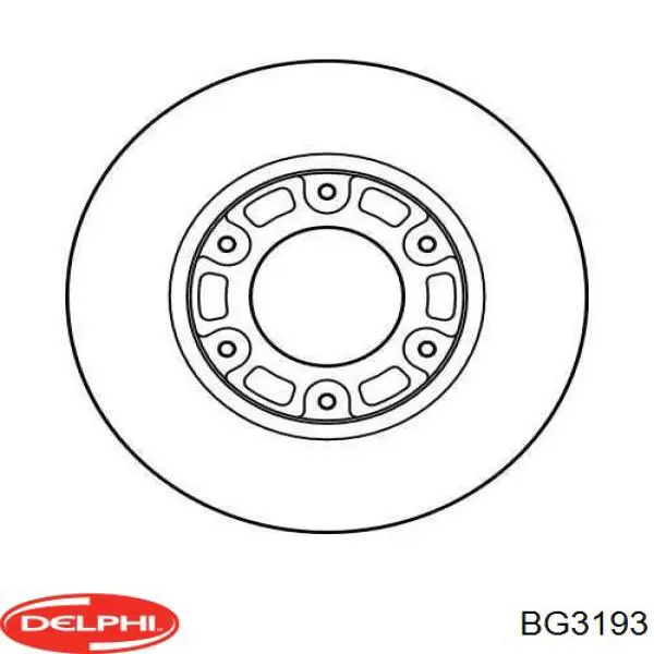 Диск переднього гальма Delphi BG3193 ціна, від 43.78 USD