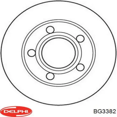 Диск гальмівний задній Delphi BG3382