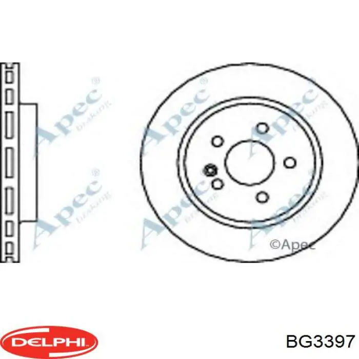 BG3397 Delphi Гальмо дискове переднє