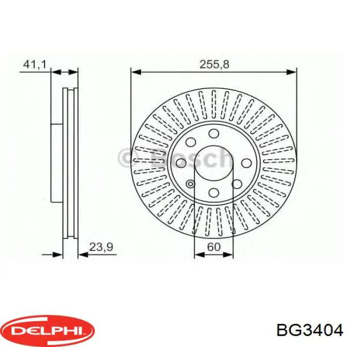 Купити BG3404 Delphi Ротор гальмівний