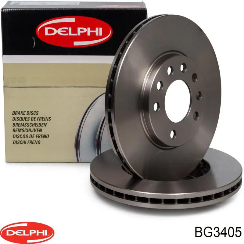 Диск переднього гальма Delphi BG3405 ціна, від 33.38 USD