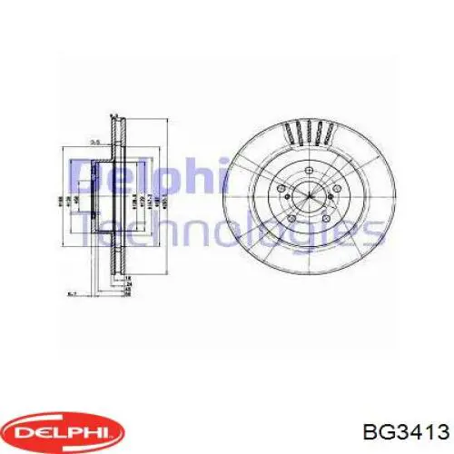 Купити BG3413 Delphi Ротор гальмівний