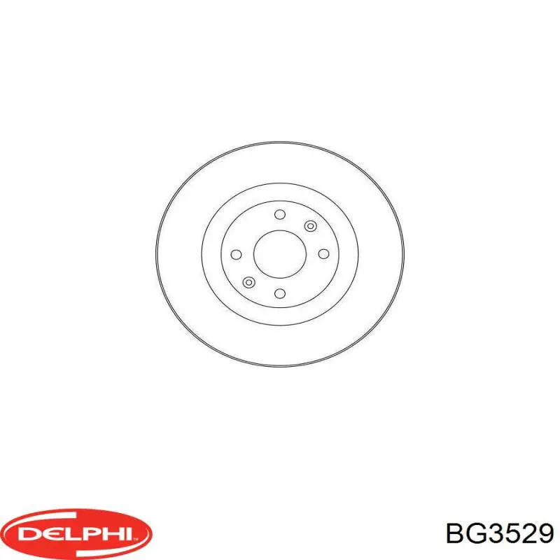 Гальмівні диски передні BG3529 Delphi
