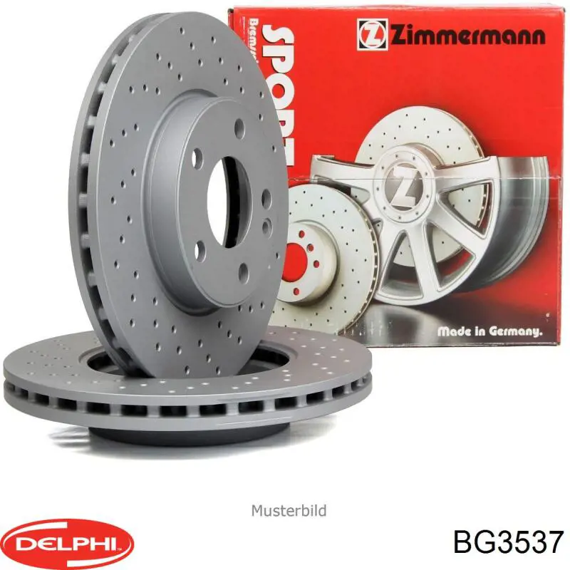 Диск переднього гальма Delphi BG3537 ціна, від 38.99 USD