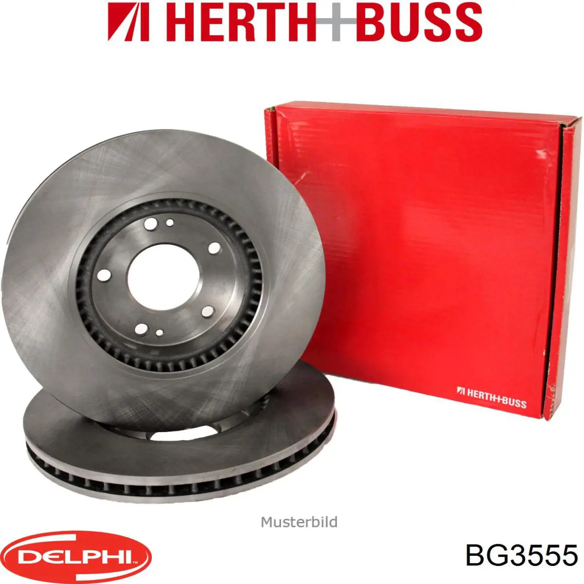 BG3555 Delphi диск гальмівний передній