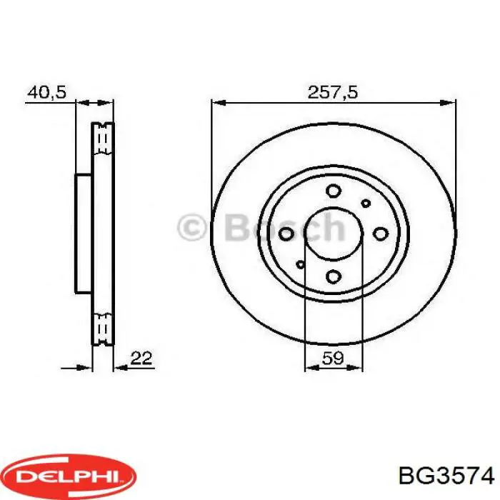 Купити BG3574 Delphi Ротор гальмівний