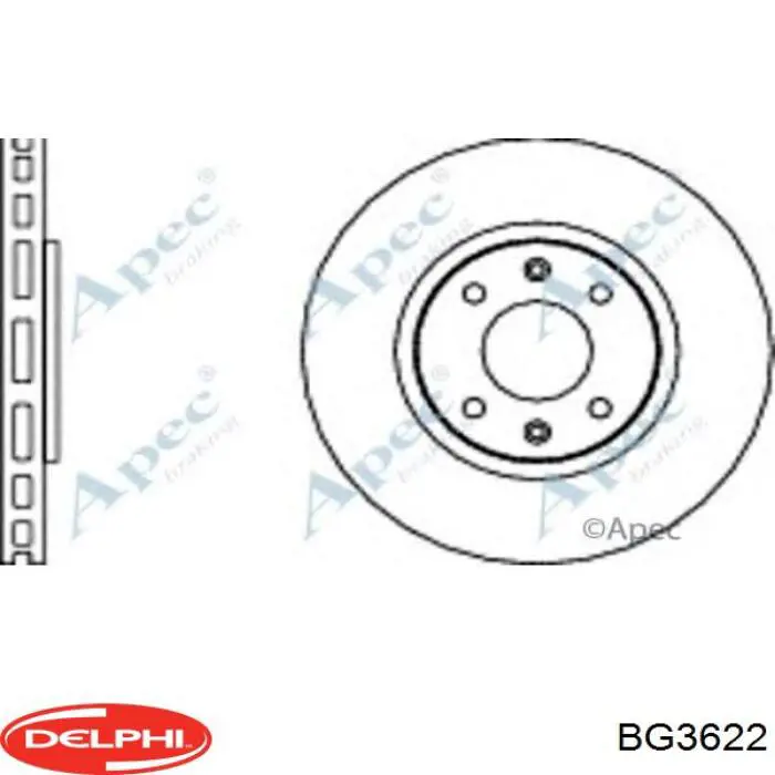 Купити BG3622 Delphi Ротор гальмівний