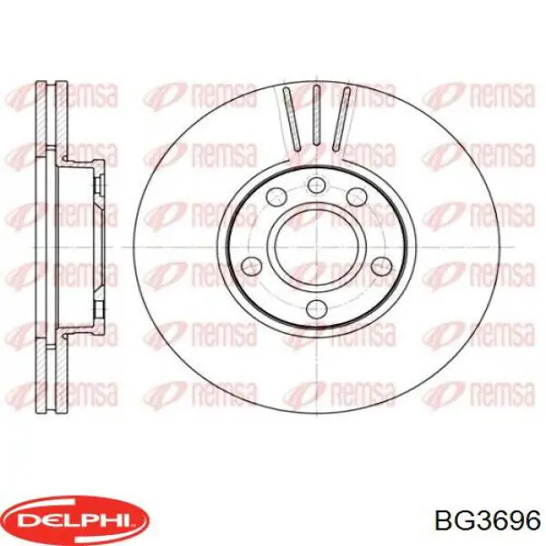 BG3696 Delphi Гальмо дискове переднє