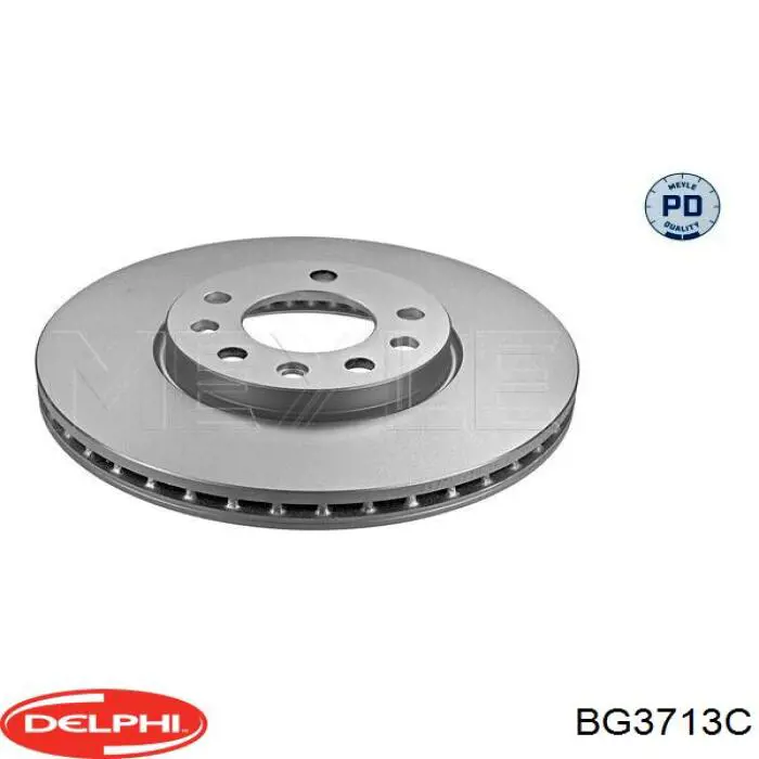Диск переднього гальма Delphi BG3713C ціна, від 46.86 USD