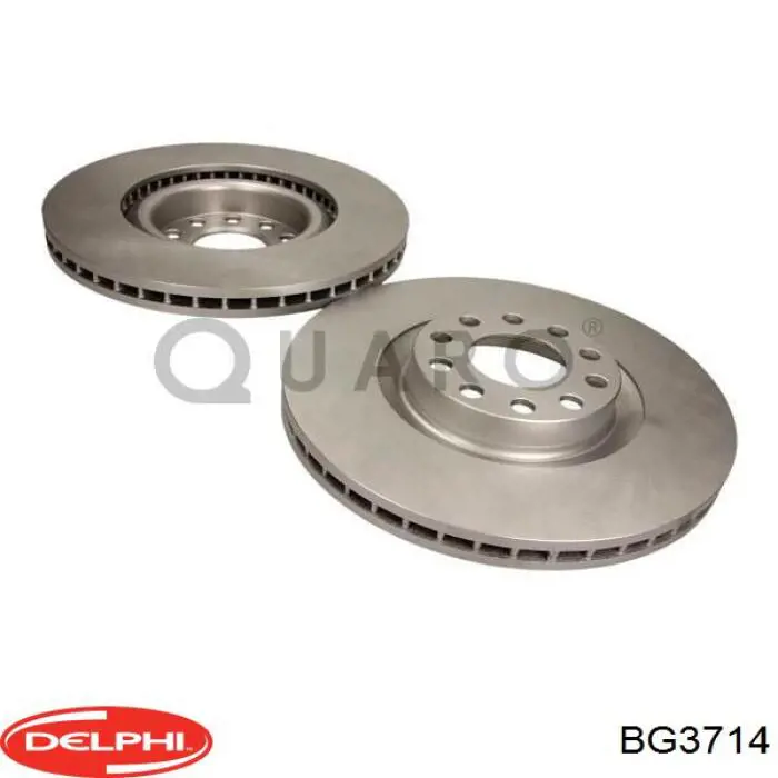 Гальмівні диски передні BG3714 Delphi