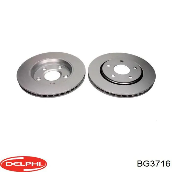 Диск переднього гальма Delphi BG3716 ціна, від 43.47 USD