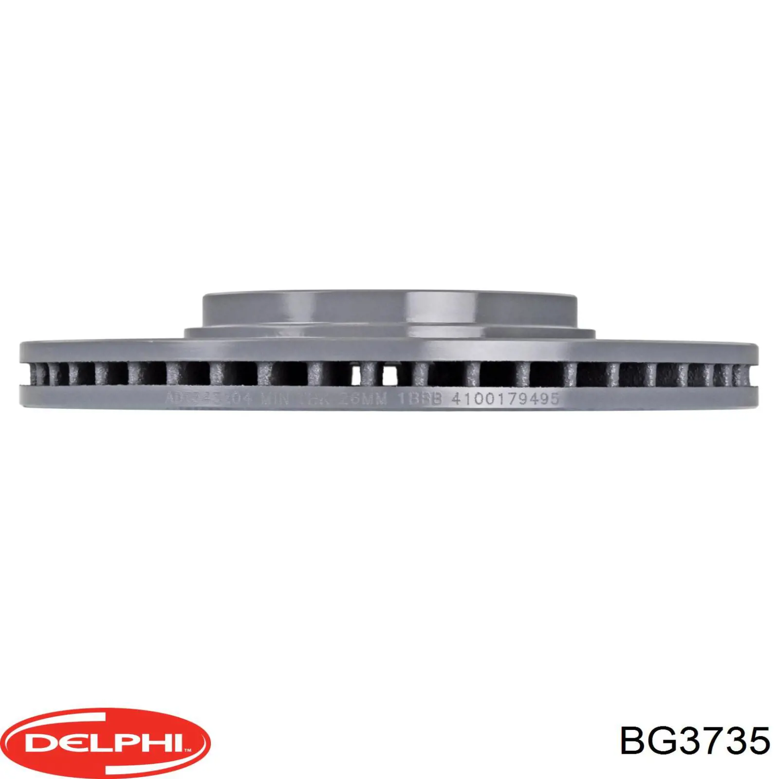 Диск гальмівний передній Delphi BG3735