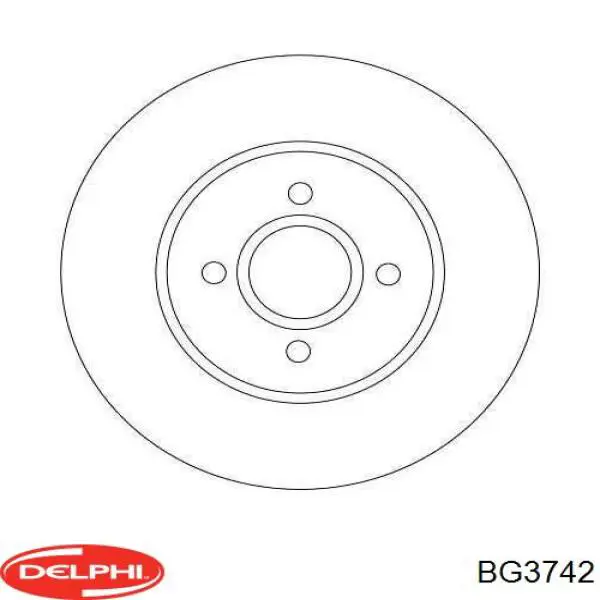 Гальмівні диски передні BG3742 Delphi