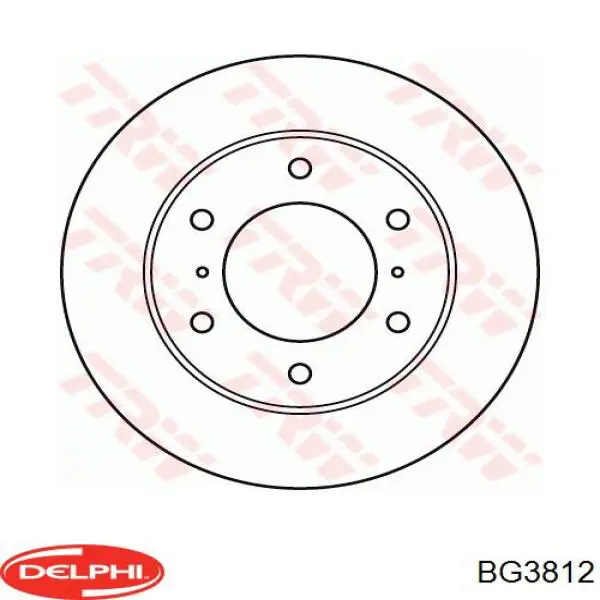 Диск гальмівний передній Delphi BG3812