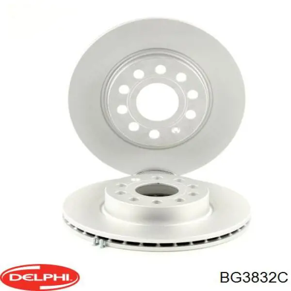 Диск переднього гальма Delphi BG3832C ціна, від 32.86 USD