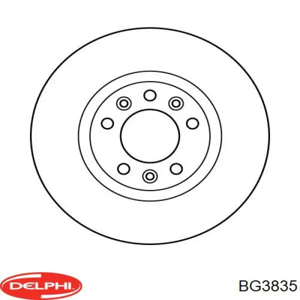 Диск переднього гальма Delphi BG3835 ціна, від 44.67 USD