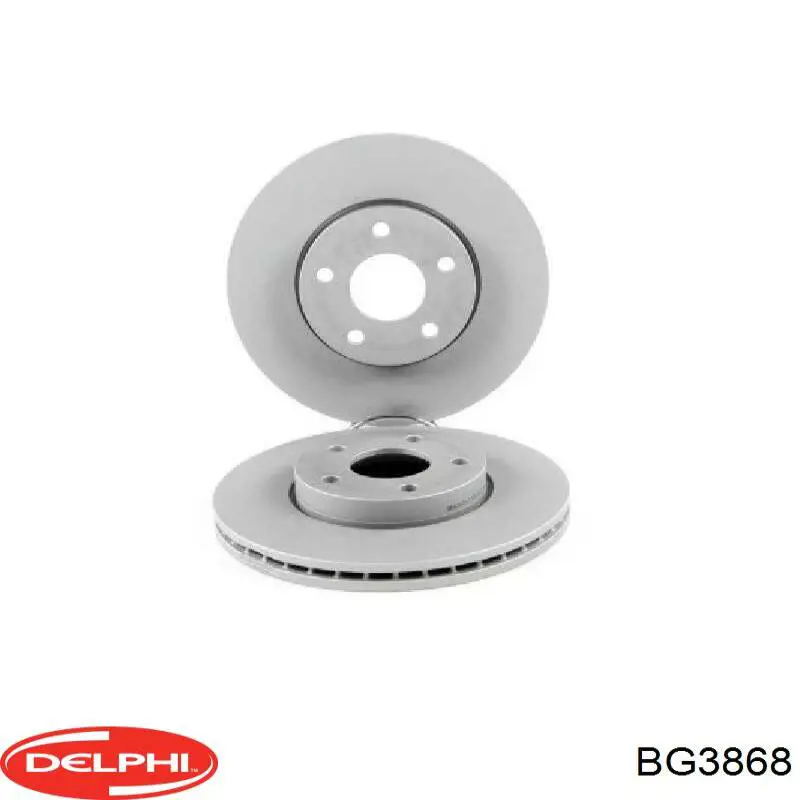 Диск переднього гальма Delphi BG3868 ціна, від 38.22 USD