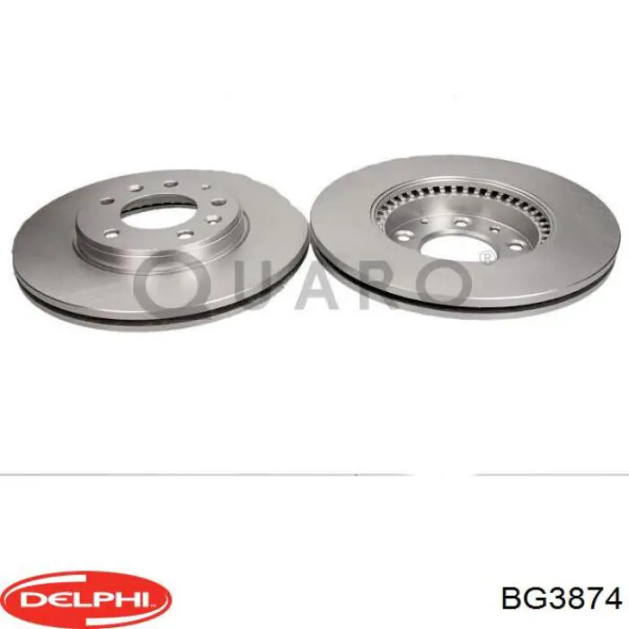 BG3874 Delphi Гальмо дискове переднє