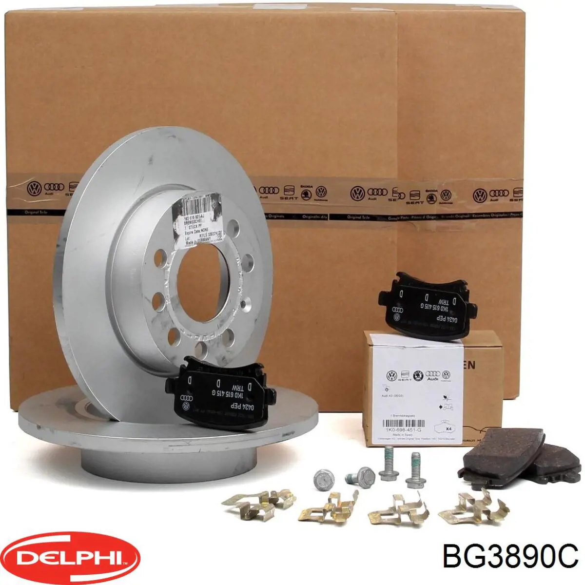 Задні дискові гальма Delphi BG3890C ціна, від 27.77 USD