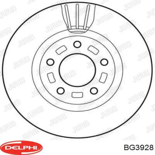 BG3928 Delphi Гальмо дискове переднє