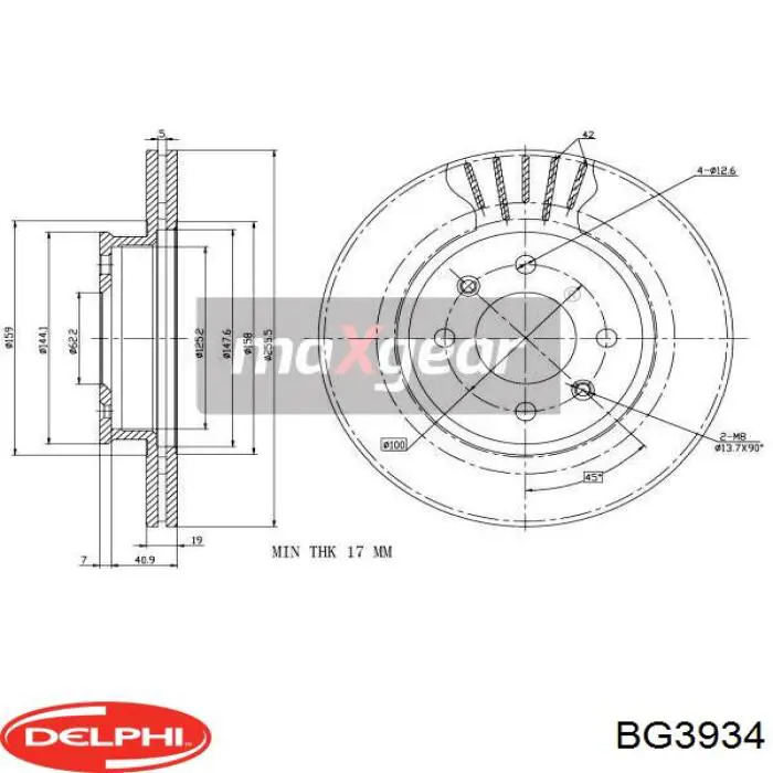Купити BG3934 Delphi Ротор гальмівний