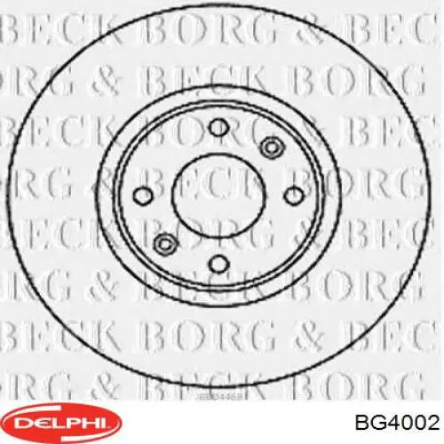 BG4002 Delphi Гальмо дискове переднє