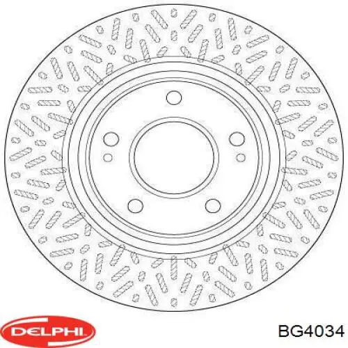 Диск переднього гальма Delphi BG4034 ціна, від 40.75 USD
