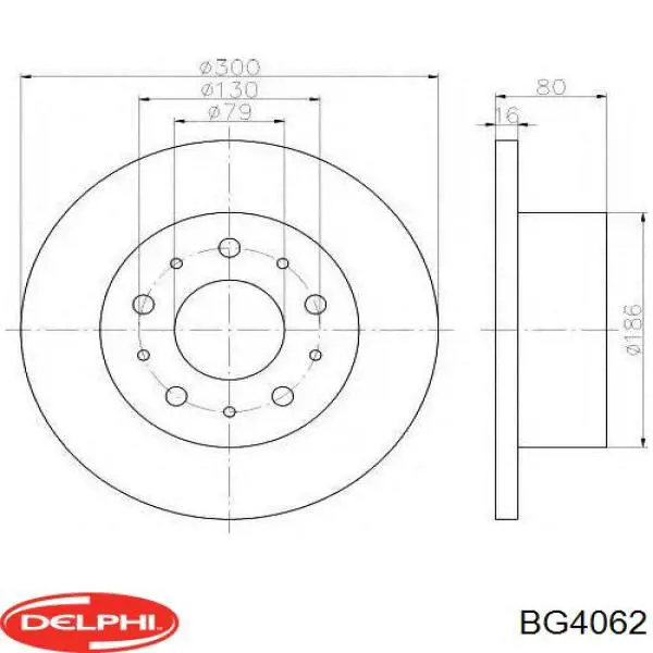 BG4062 Delphi Дискові гальма