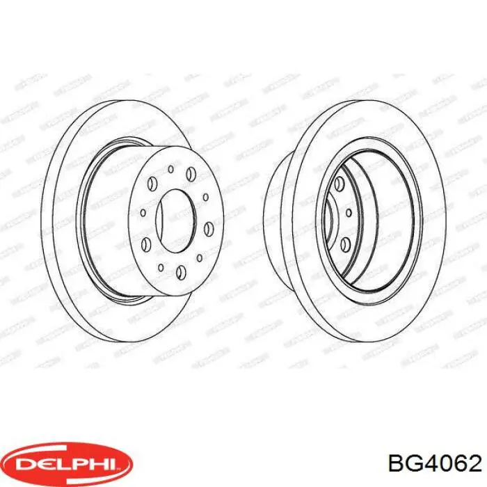 Задні дискові гальма Delphi BG4062 ціна, від 44.42 USD