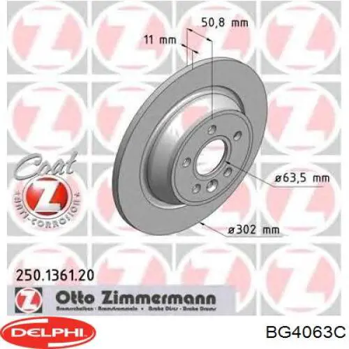 Задні дискові гальма Delphi BG4063C ціна, від 33.05 USD