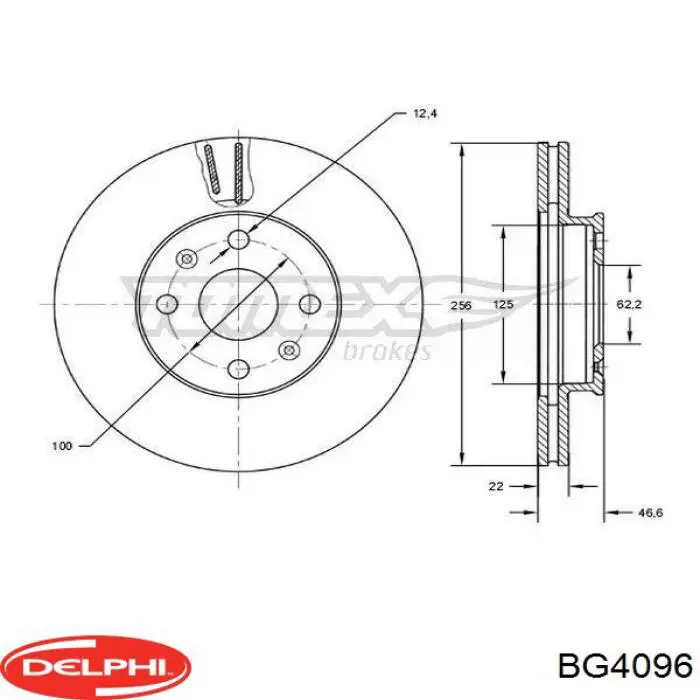 Купити BG4096 Delphi Ротор гальмівний