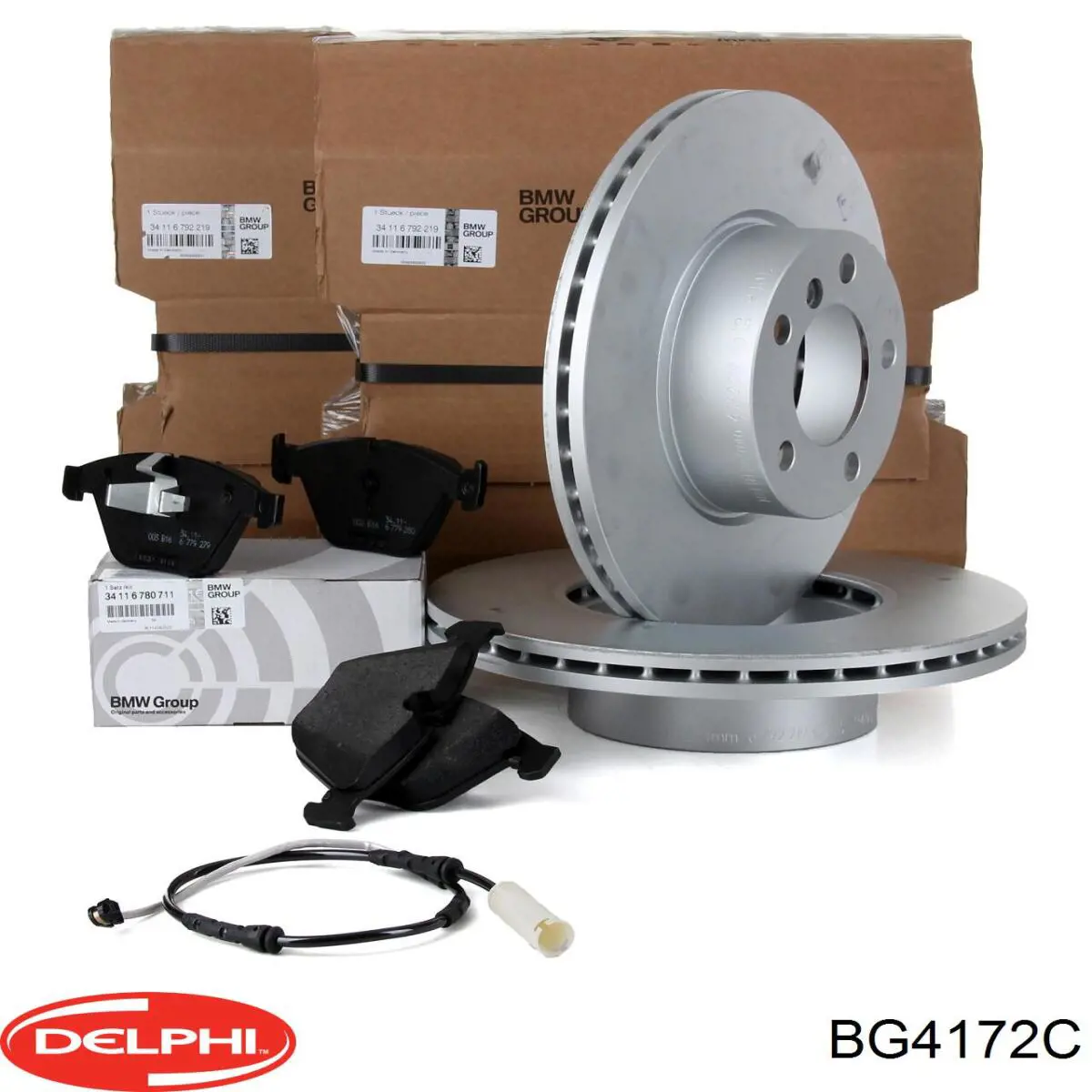 Гальмівні диски передні BG4172C Delphi