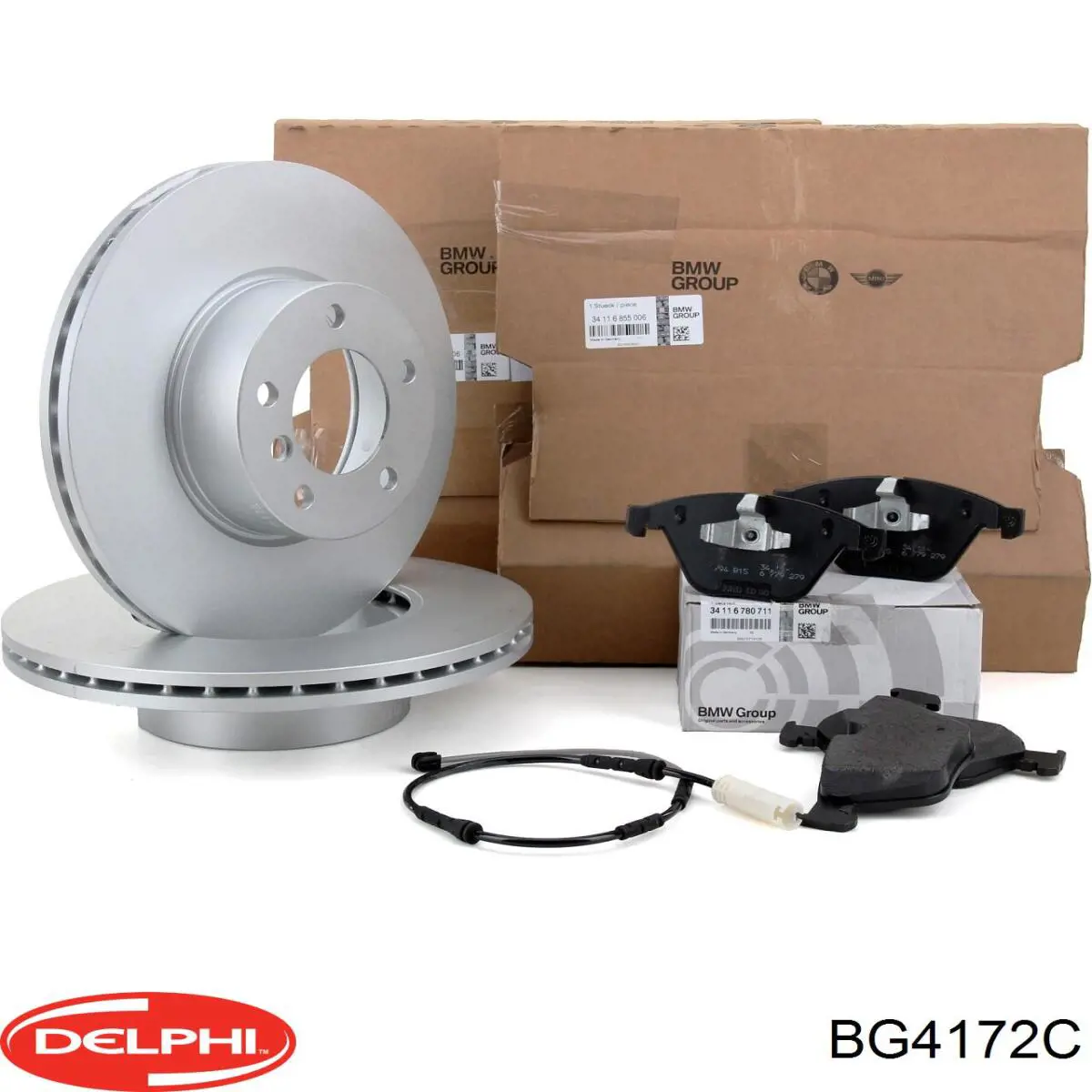 Диск гальмівний передній Delphi BG4172C